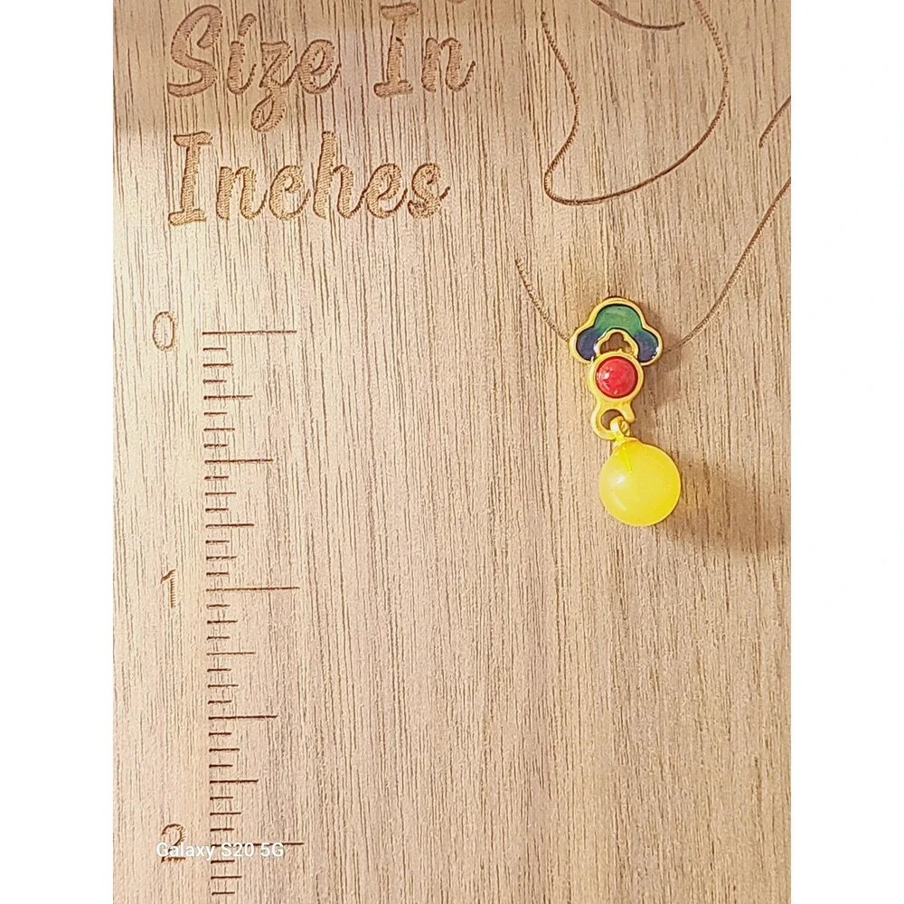 Vintage Style Enamel Drop Earrings Gold Tone Yellow Red‎ Green Blue Beaded Studs